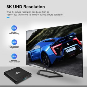 X96 AIR 4GB 64GB Smart IPTV Box France shipping IP TV BOX Android 9.0 Amlogic S905X3 2.4G / 5G WiFi BT 4K TV Receiver Media Player IPTV set top box