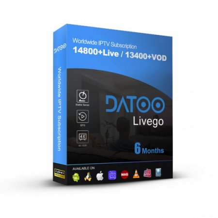 6 Months DATOO Livego World IPTV Subscription Europe Germany Belgium Sweden IPTV M3U List Spain Portugal IPTV Smarters pro Code