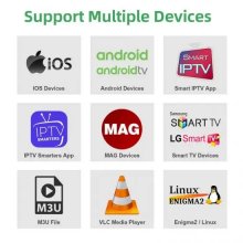 6 Months QHDTV IPTV France Belgium Germany Arabic IPTV Code Support Android APK X96M Leadcool Box M3u Smart Iptv Code