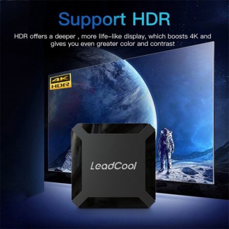 LEADCOOLH313 4K HDR Android TV Box Android 10.0 Allwinner H313 HDR Smart TV Media Box Free Shipping from France