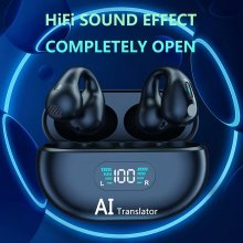 Q7 Smart Translation Earbuds Ear-hook Wireless TWS Real-time Translate 144 Multi-Language Headphones For Business