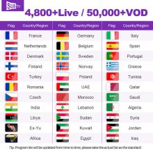 3 Months SUBTV IPTV Code Europe Nordic Arabic French IPTV Subscription M3u IPTV Smarters pro Smart tv Android Devices