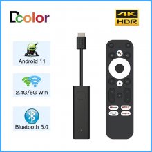 DCOLOR GD1 Android 11 TV Box Google-zertifizierte 2GB 16GB Amlogic S905Y4-B Dual Wifi Smart 4k TV Stick