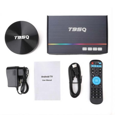 T95Q 4K Smart IPTV Box iptv france Android 9.0 Amlogic S905X2 Quad Core 4G 32G 64G Support 2.4G&5Ghz Wifi BT 4.1 H.265 Media Player Android TV Box With 1 Year Code IPTV Subscription