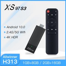 Lowest Factory XS97S3 Stick Allwinner H313 Dual WIFI Android 10.0 4k Smart TV Stick