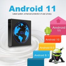 IPTV Box X98 mini QHDTV Smart TV Box Android 11 4G 64GB 32GB France Arabic French Amlogic S905W2 X98mini Set top Box With 1 Year Code IPTV Subscription