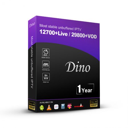 12 Months Dino IPTV M3U France Arabic Belgium Spain Code Line.dino-ott.ru World IPTV Subscription